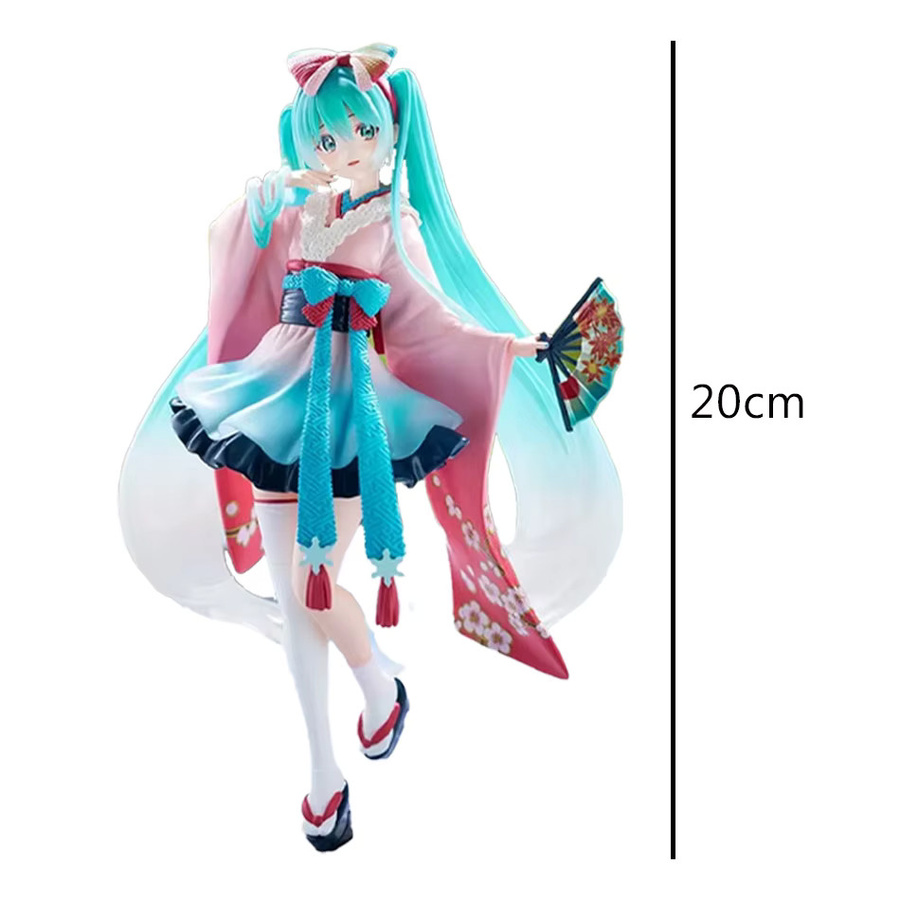 Bandai Hatsune Miku Anime Figur im Kimono aus PVC, Höhe: 20 cm - Bild 4