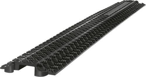 Walther Werke Kabelbrücke 39870090 aus Gummi in Schwarz mit 1 Kanal und einer Länge von 1000 mm - Bild 1