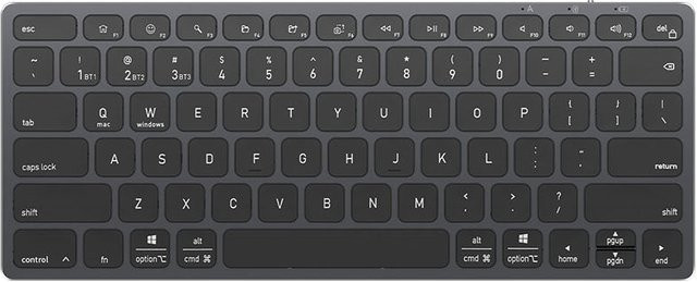 DUX DUCIS LK Mini Bluetooth-Tastatur mit USB-C, Schwarz - Bild 1