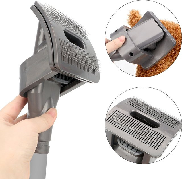 Haustierpflege-Set für Dyson Staubsauger mit Kämmen und Bürsten für Hund und Katze in Schwarz-Grau aus Kunststoff - Bild 1
