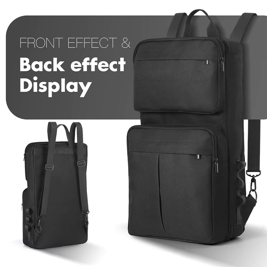 APWIKOGER Tragetasche und Rucksack für Pioneer DDJ-400, DDJ-FLX4 und Roland DJ-202 DJ Controller, Anti-Kratz Aufbewahrungstasche, Schwarz - Bild 3