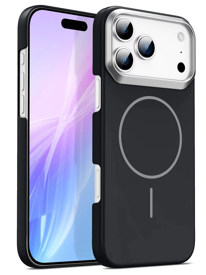 Magnetische Luxus Schutzhülle für Apple iPhone 17 Pro Max bis 16 Plus mit Big Window Lens Design und MagSafe Kompatibilität in Gold - Bild 4