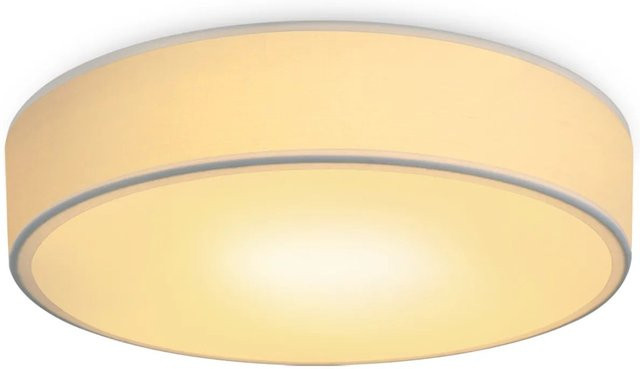 NETTLIFE LED Deckenleuchte aus Textil in Weiß, Durchmesser: 31 cm - Bild 1