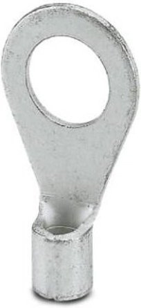Phoenix Contact Ringkabelschuh Unisoliert Silber, Querschnitt max. 6mm², Loch-Ø 8,4mm, 50 Stück - Bild 1