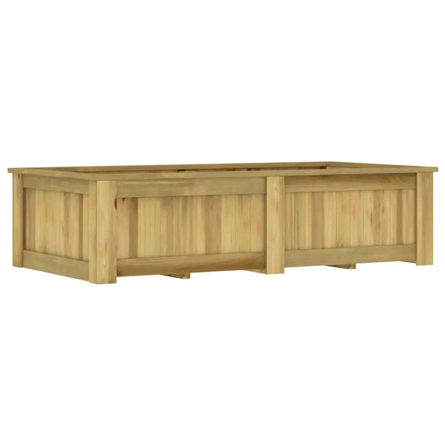 vidaXL Hochbeet aus imprägniertem Kiefernholz in Grün oder Braun, B/T/H: 196 x 100 x 50 cm - Bild 2