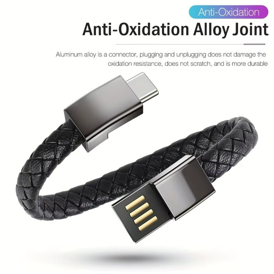 USB-C zu USB-C Schnellladekabel mit 60W PD Leistung für iPhone 16 15 Samsung Xiaomi Schwarz - Bild 3