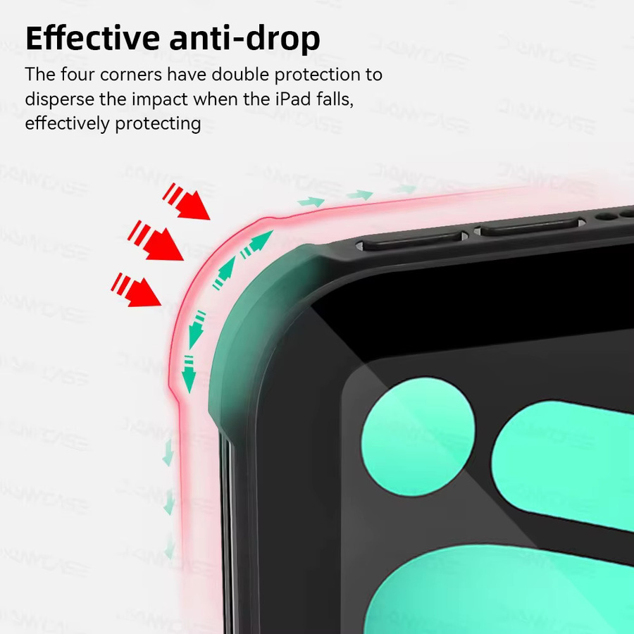DANYCASE Silikon Schutzhülle für iPad in Transparent - Bild 2