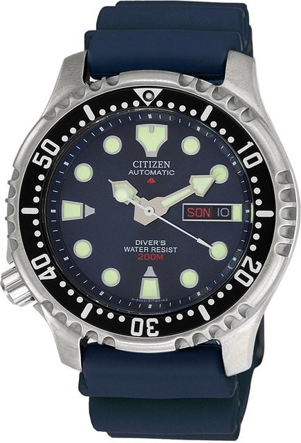 Citizen Armbanduhr Automatik, Edelstahl, Blau, 42 mm, Herren - Bild 1