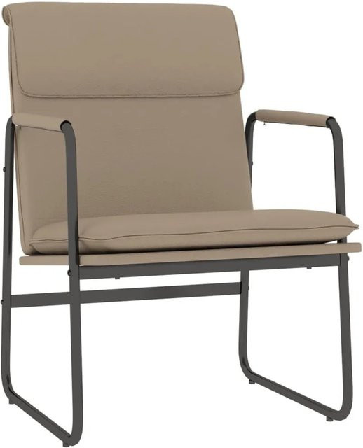 vidaXL Loungesessel in Cappuccino-Braun aus Kunstleder mit Metallrahmen B/T/H: 55 x 64 x 80 cm - Bild 1