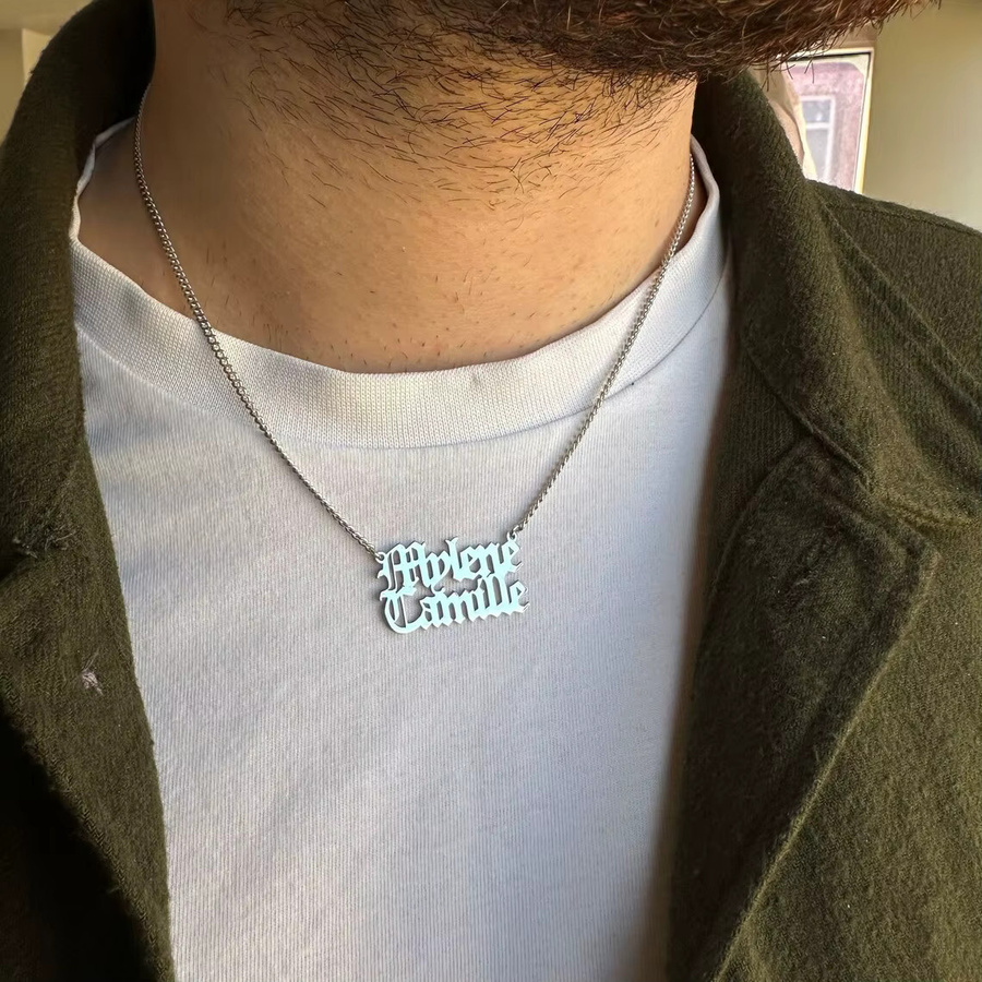 FAZZTONC Halskette Edelstahl, Silber, Unisex, Anhänger - Bild 2