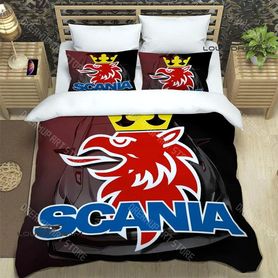 Bettwäscheset Scania Logo 3D-Druck aus Mikrofaser, B/H: 135 x 200 cm - Bild 1