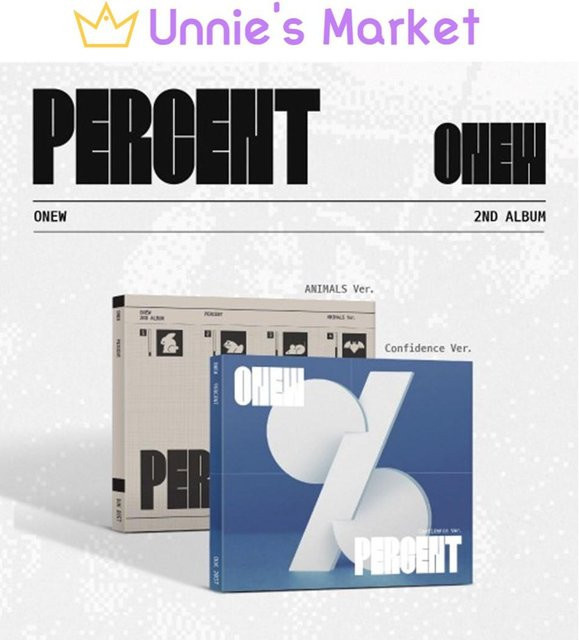 SHINee PERCENT Digipack Ver. 2 Album B ver. CD in Blau - Bild 1