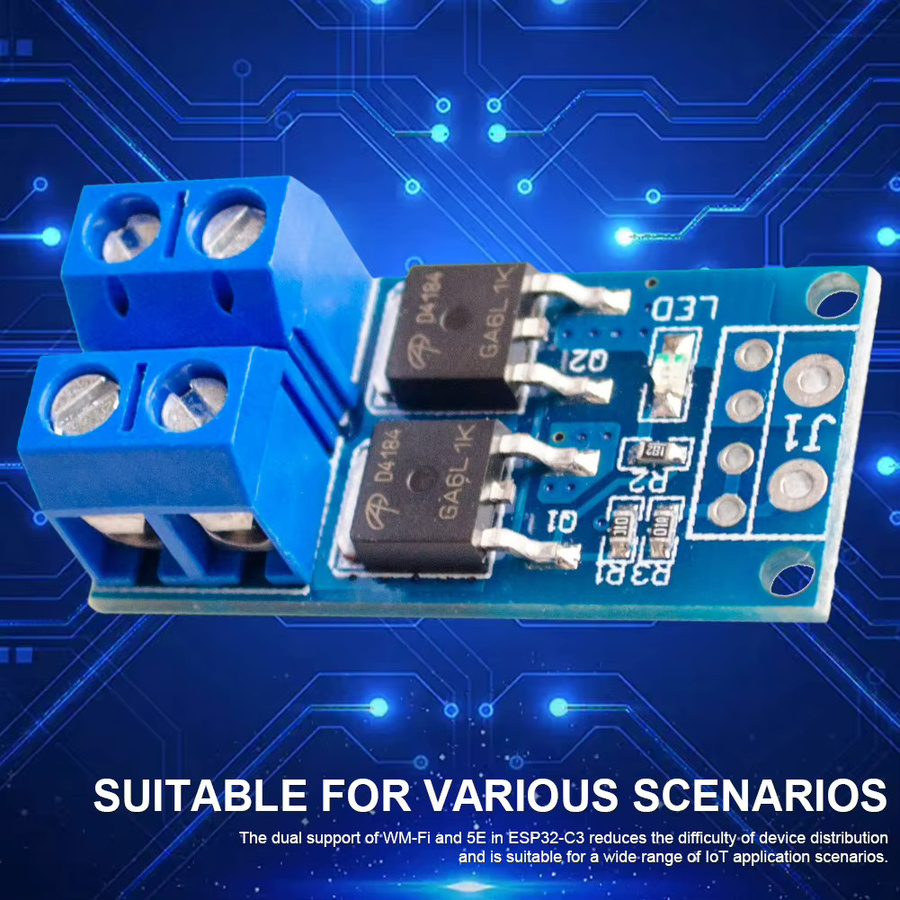 MOSFET Trigger Switch Drive Modul PWM Regler 15A 400W DC 5V-36V Elektronische Steuerplatine in Blau für Arduino - Bild 3