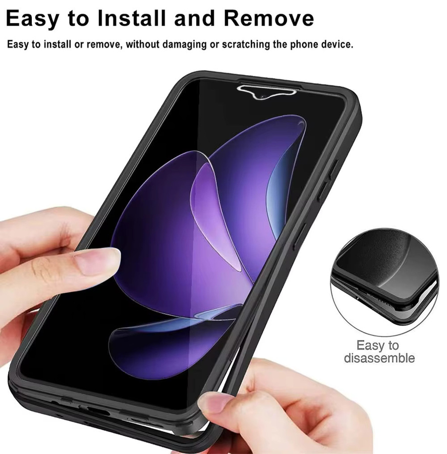 Transparente 360-Grad-Ganzkörper-Displayschutzfolie und stoßfeste Handyhülle für OPPO Reno 13 und Reno 14 Pro 13F 14F - Bild 6
