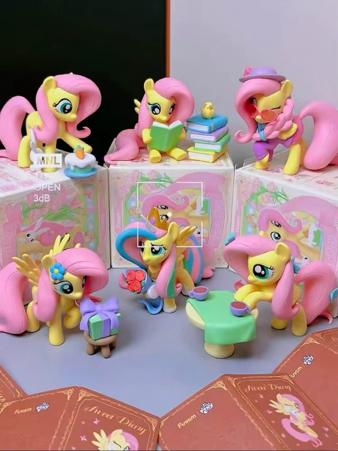 My Little Pony Sweet Diary Serie Mystery Blind Box Fluttershy Angel Bunny Anime Actionfigur Multicolor - Bild 2
