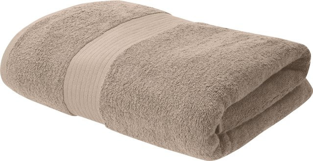 LIVARNO Frottier-Duschtuch aus Baumwolle in Beige, flauschig und OEKO-TEX Standard 100 zertifiziert - Bild 1