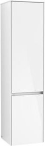 Villeroy & Boch Hochschrank Collaro in Glossy White mit Glastüren, B/T/H: 40,4 x 34,9 x 153,8 cm - Bild 1