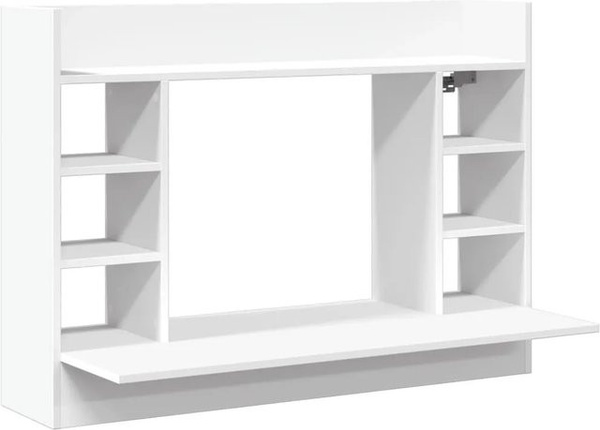 vidaXL Wand-Schreibtisch Weiß, B/T/H: 105 x 48 x 75 cm