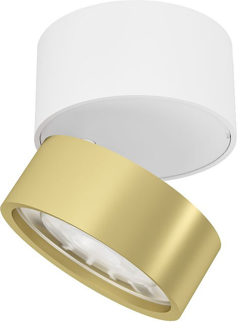 LUX-IT Swing 75 Round LED-Deckenstrahler 1-flammig, Weiß und Gold, Warmweiß 2700K - Bild 1