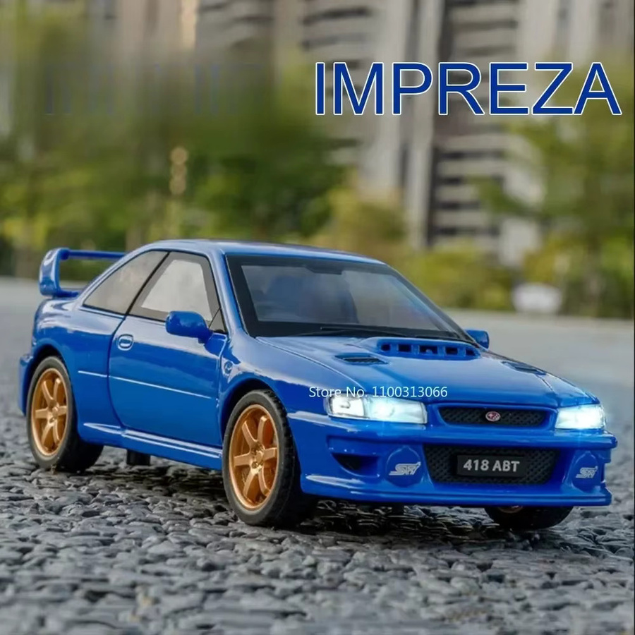 RMZ city Impreza Mini-Auto-Spielzeugmodell, 1:32, Metall, Rückziehfunktion - Bild 4
