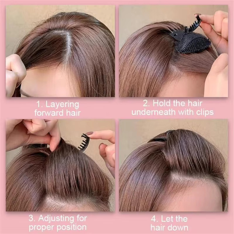Haarstyling-Tool für Damen, schwarzer unsichtbarer Haarpuff für Volumen - Bild 6