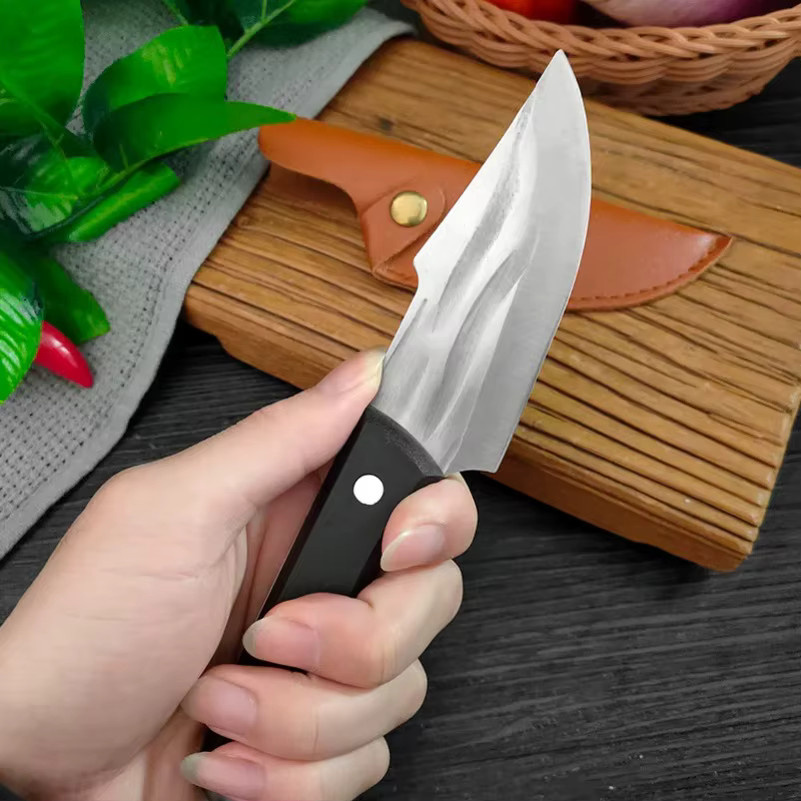 GuanQi BBQ Utility Messer mit Kunststoffgriff und Schutzhülle für Fisch, Obst und Steak - Bild 5