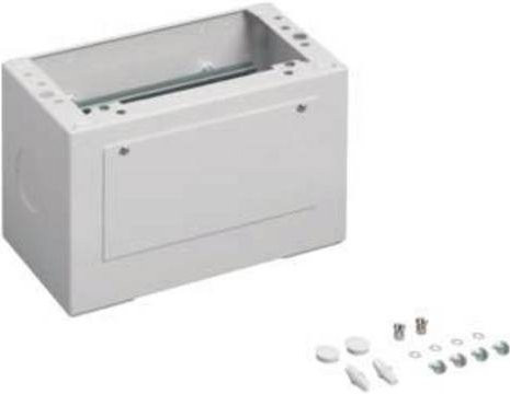 Hager Universalsockel FZ621EN für Zählerschränke aus Stahl in Weiß B: 30 cm, T: 20 cm, H: 16 cm - Bild 1