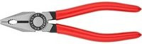 Knipex Kombizange aus Stahl mit Kunststoffgriffen in Schwarz und Rot - Bild 1