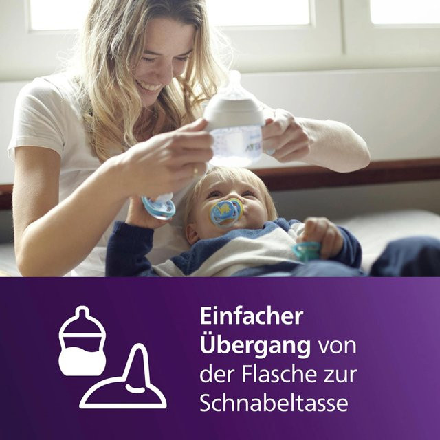 Philips Avent Natural Response Trinklernbecher mit Soft Spout, transparent, 150 ml - Bild 1