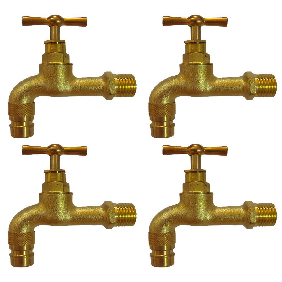 Vollkupfer Wasserhahn im Vintage-Design für Waschmaschine und Außenbereich, frostschutz- und diebstahlsicher, 1 Stück - Bild 2
