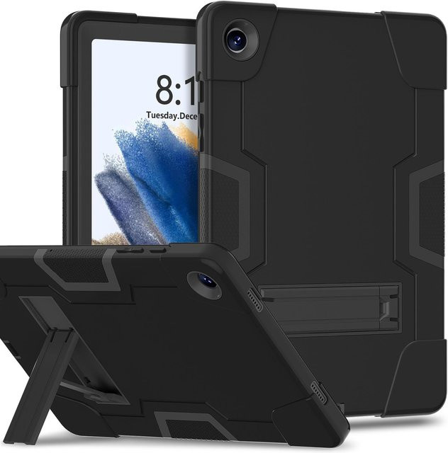 Heavy Duty Schutzhülle für Samsung Galaxy Tab A9+ 11 Zoll (SM-X210, SM-X216B, SM-X218U) mit Ständer in Schwarz - Bild 1