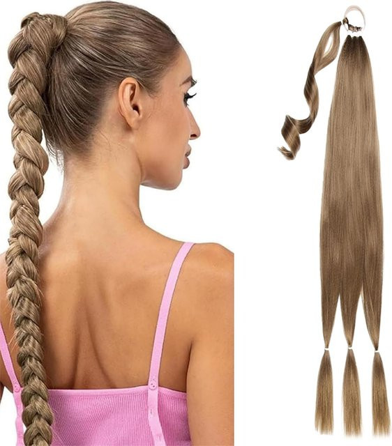 LORITA FEKIX DIY Flechthaarverlängerungen, 30 Zoll, Synthetik, mit elastischem Band - Bild 1