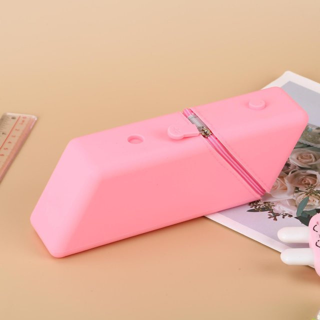 Mango Event Silikon-Federmäppchen mit großem Fassungsvermögen in Rosa - Bild 1