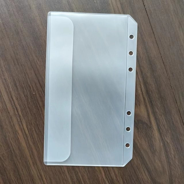 Coliky 5er Set A5 Zipper Ordner mit Reißverschluss für 6-Ring Binder, transparent aus Kunststoff - Bild 1