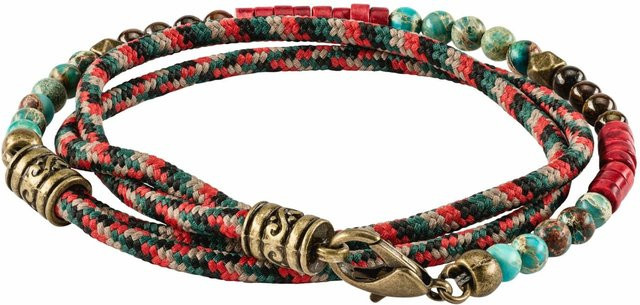 Mey & Edlich Armband, Baumwollkordel, Perle, Bunt, Herren - Bild 1