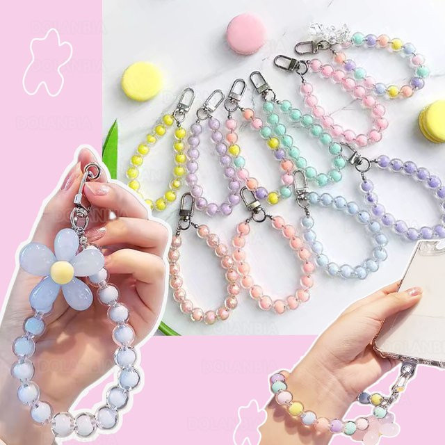 DOLANBIA Handy Lanyard mit Ring und DIY Patch Anhänger für Damen in Purple und Multicolour - Bild 1
