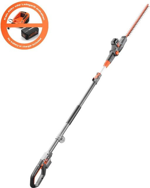 FUXTEC 20V Akku Hochheckenschere FX-E1HH20 in Schwarz-Orange mit 2Ah Akku, 25 cm Scherenlänge und 15 mm Schnittstärke - Bild 1