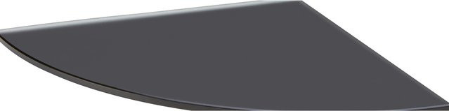 Glasregal Bransley Eckregal Schwarz B/T/H: 25 x 25 x 0,6 cm - Bild 1