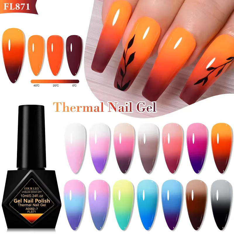 FOUR LILY Thermo-Gel-Nagellack, 10 ml, Glänzend - Bild 2