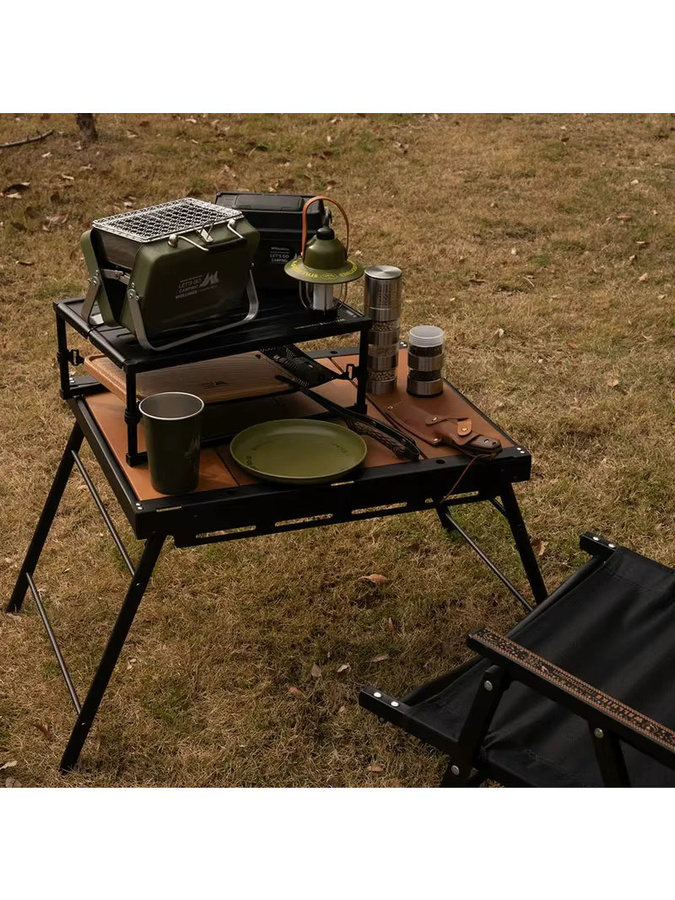 WELLHIKE Mini-Grill aus Edelstahl, tragbarer und faltbarer Tischgrill für Outdoor und Camping in Schwarz oder Grün - Bild 5