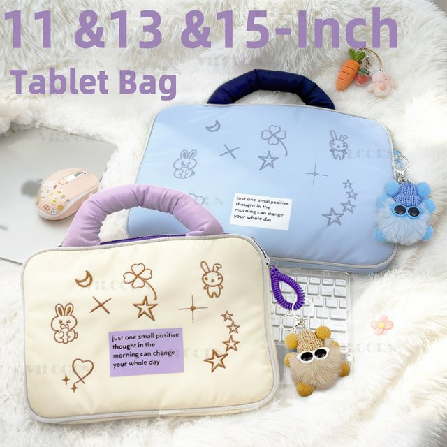 VILCORN Tablet Tasche und Laptop Hülle für iPad, Samsung Galaxy Tab und MacBook in Blau - Bild 1