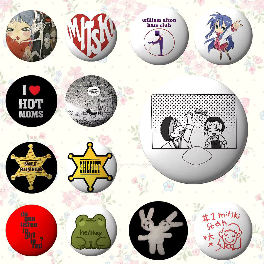 bilibili Pin Button, Cartoon Anime Charaktere, Weißblech, Rund - Bild 4