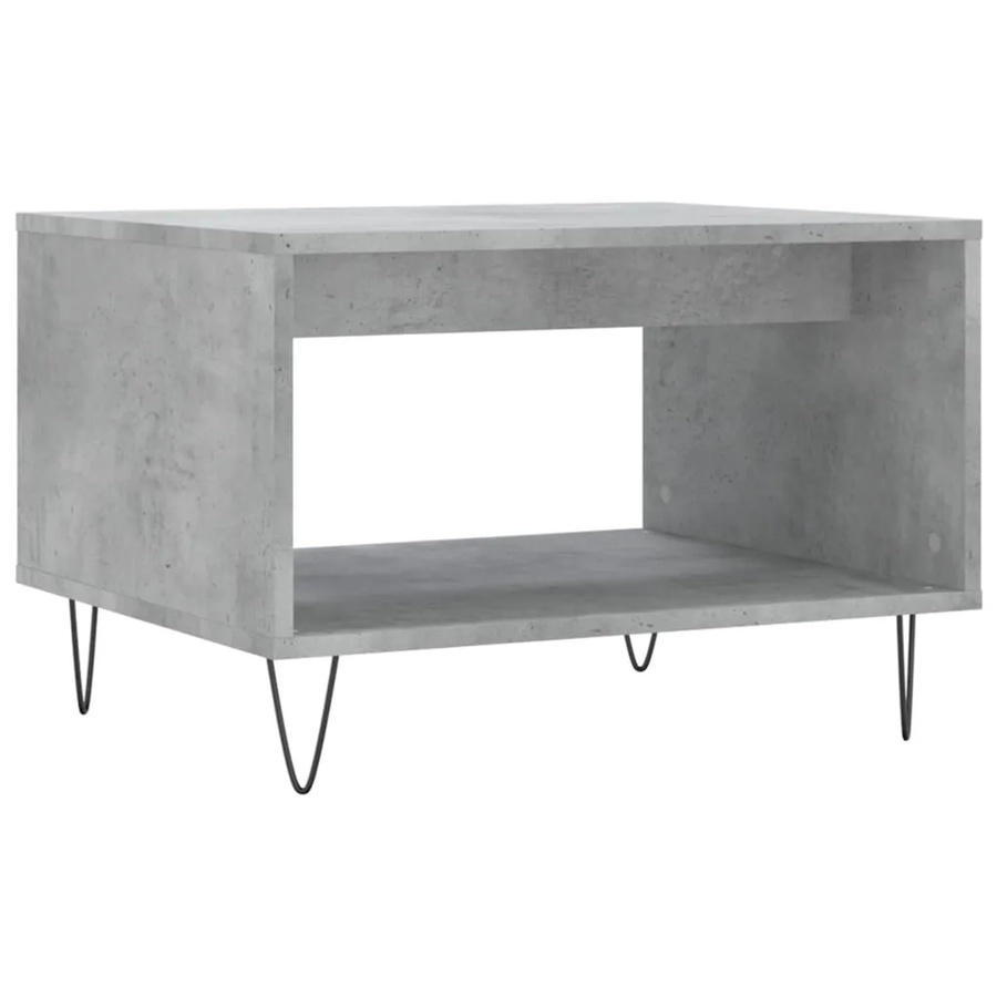 vidaXL Couchtisch Modell 1 in Betongrau aus Holzwerkstoff, B/T/H: 60 x 50 x 40 cm - Bild 2