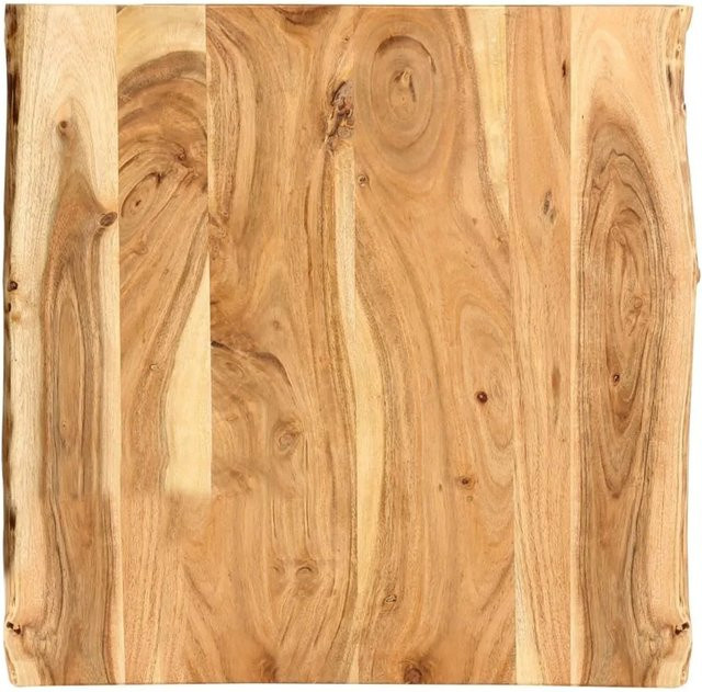 vidaXL Tischplatte aus Akazien-Massivholz, braun, B: 58 cm, T: 50-60 cm, H: 2,5 cm - Bild 1