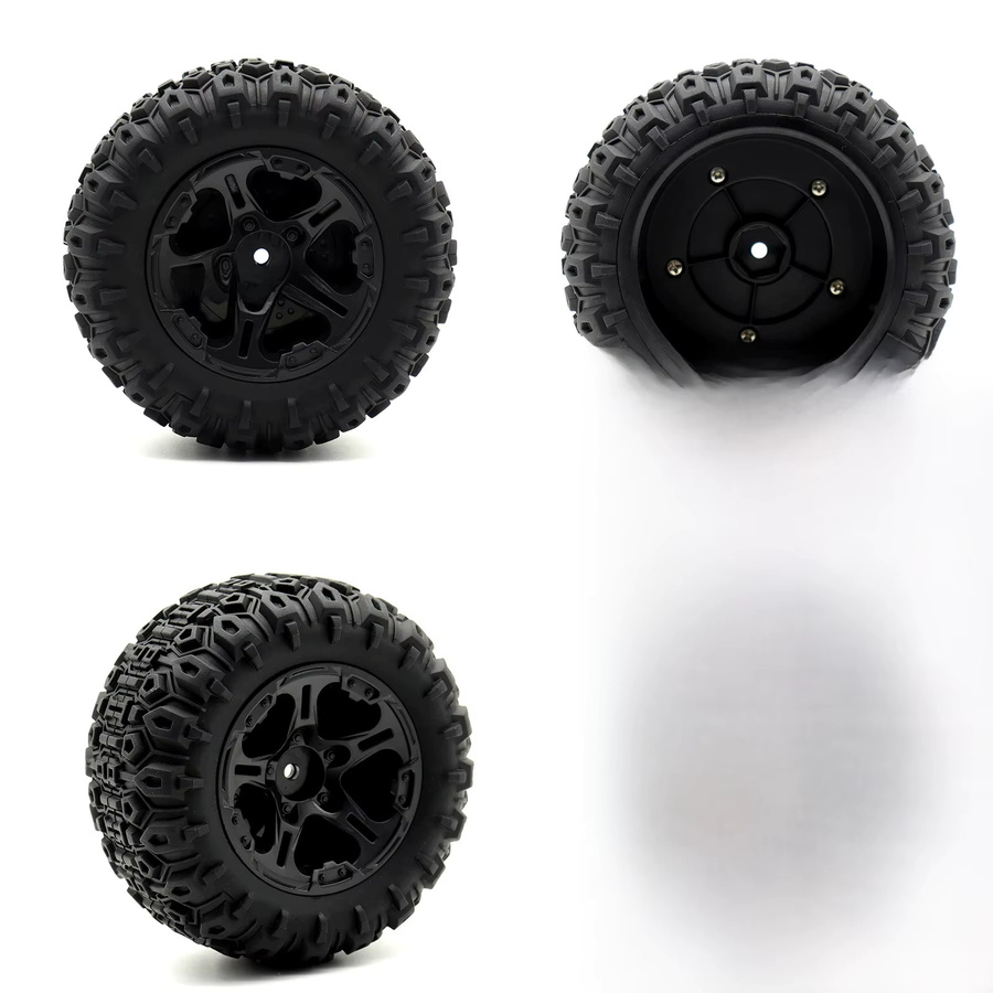 RC ERA RC-Car-Räder und Reifen, 4-teiliges Set, 105 mm Außendurchmesser, 12 mm Sechskant - Bild 3