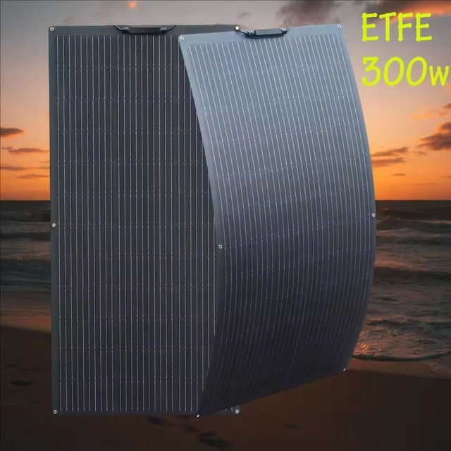 xinpuguang Flexibles Solarpanel ETFE PET Photovoltaik-Panel für 12V Batterieladegerät in Schwarz - Bild 1