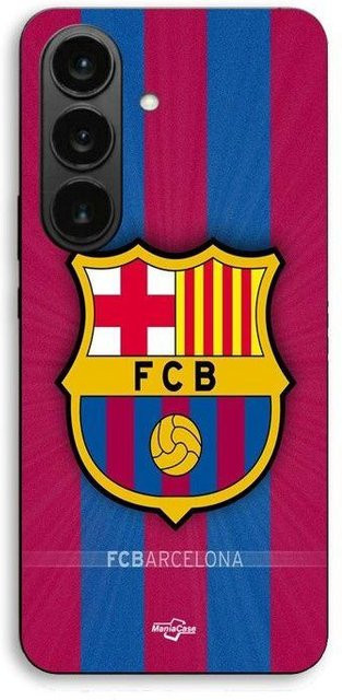 Maniacase Handyhülle für Samsung Galaxy S26 FE mit FC Barcelona Logo in Schwarz und Multicolour - Bild 1