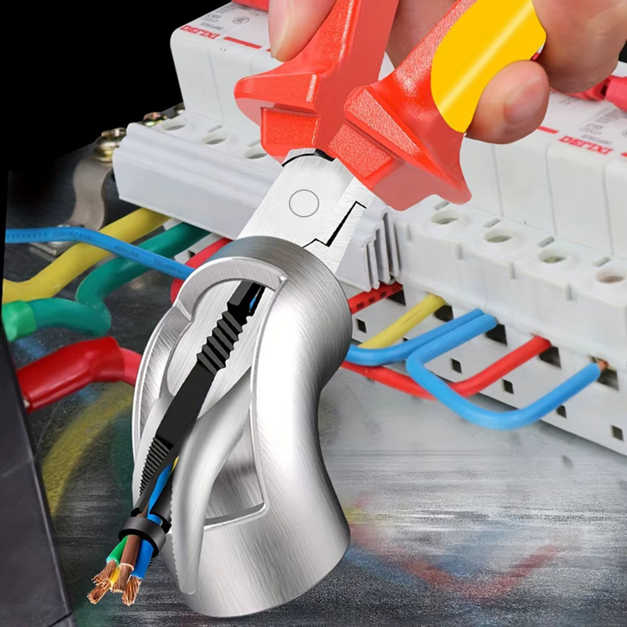 WOZOBUY Professionelle Seitenschneider Abisolierzange und Kabelcutter für Elektriker und DIY-Reparaturen - Bild 1