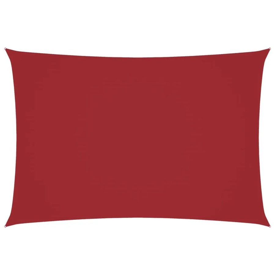 Furnicato Sonnensegel aus PU-beschichtetem Oxford-Gewebe, rechteckig, Rot, B x T: 4,5 x 2,5 m - Bild 2