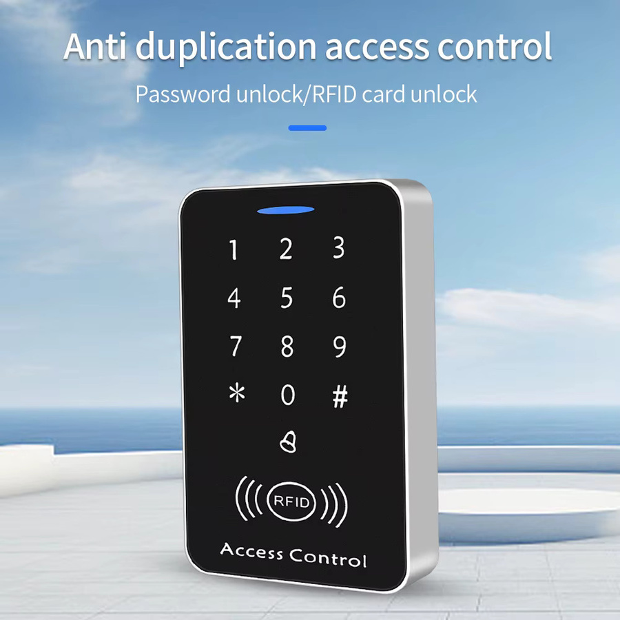 LUCKING DOOR Standalone RFID-Zugangskontrollsystem mit 125kHz Kartenleser und Tastatur in Schwarz - Bild 2